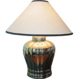 Monumental 1950s Mercury Glass Lamp (Geoffrey Beane Estate)