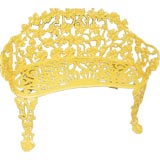 Used Charming English Decorative Iron Bench