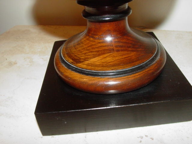 20th Century English Tall Chery Wood Urn Lamp