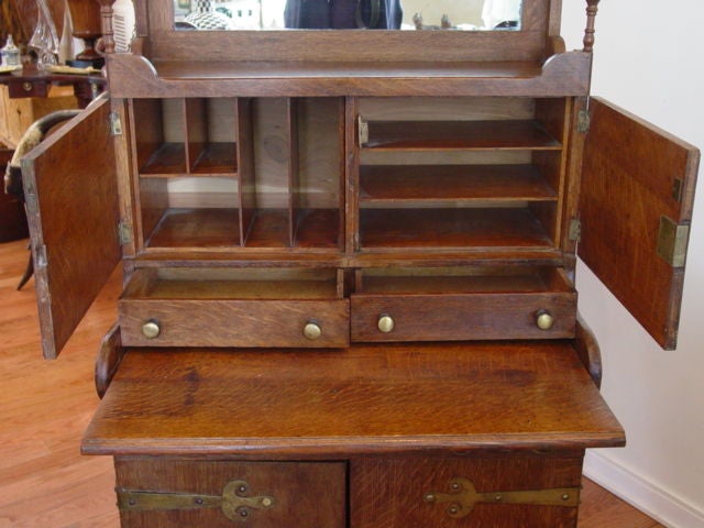 Great Small Home Office - Narrow Arts & Crafts  Cabinet