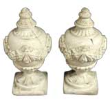 Magnificent Pair of French Ornate Stone Finials/Garden Ornaments