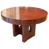 Very Architectural Custom Walnut Extension Dining Table