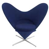 An Early Verner Panton Heart Chair for Plus-Linje