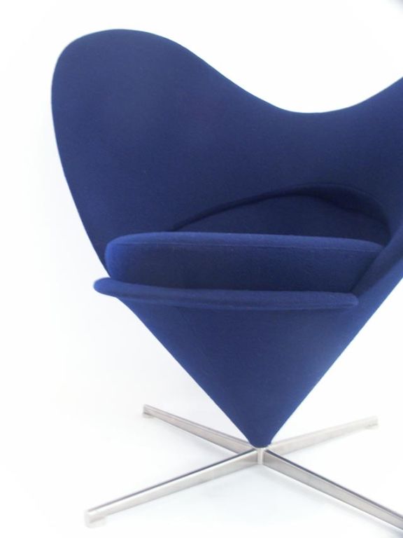 An Early Verner Panton Heart Chair for Plus-Linje