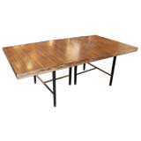 Massive Harvey Probber Bleached Rosewood Dining Table