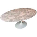 Eero Saarinen Marble Oval Dining Table for Knoll