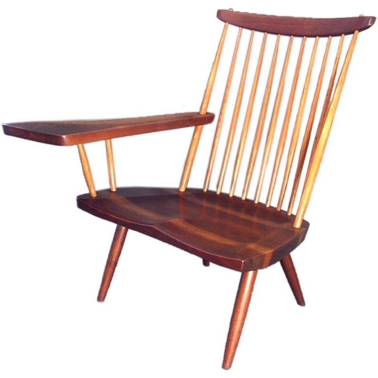 A One Arm Low Lounge Chair by George Nakashima
