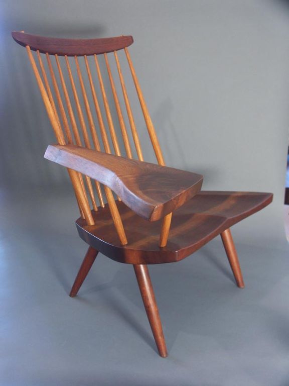 American A One Arm Low Lounge Chair by George Nakashima