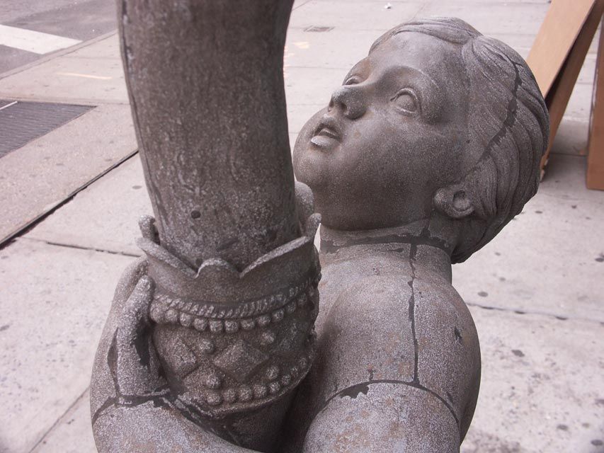 Monumental Zinc Fountain Boy and Swan Denmark 1860's
