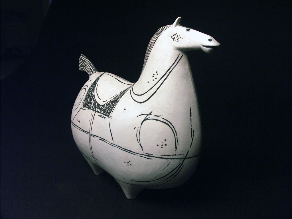 Swedish Stig Lindberg Ceramic Horse