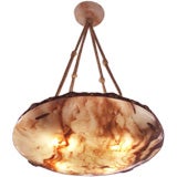 Danish Alabaster Hanging Fixture