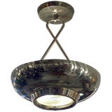 A Lightolier Brass Ceiling Lamp