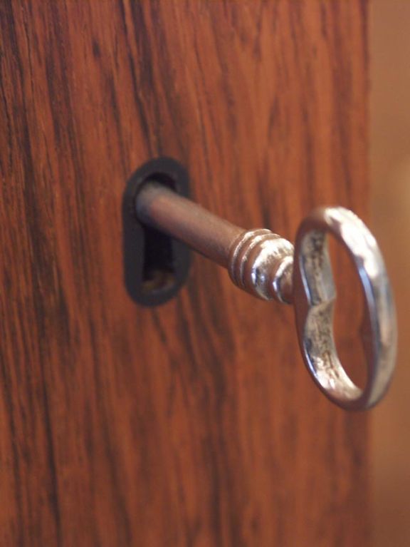 Danish Rosewood Hydraulic Hideaway Bar