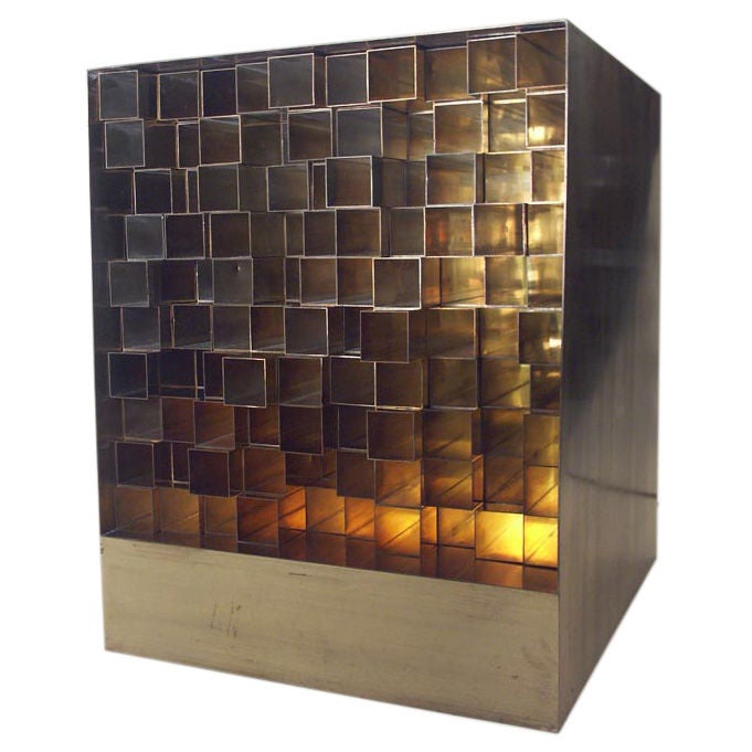 Fantastic Illuminated Cube sculpture by Aiko Miyawaki