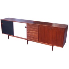 Huge Arne Vodder Teak Sideboard w/ Reversible Doors