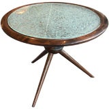 Italian 1950's Walnut "Jack" Base Occasional Table