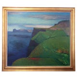 A Faroe Islands Seascape by Samuel Joensen-Mikines (1906-79)
