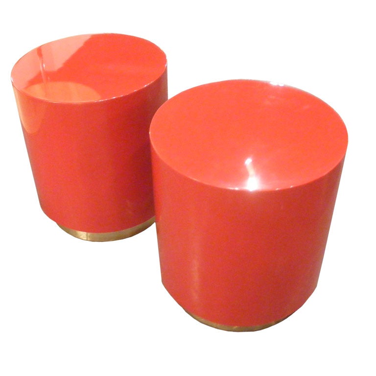 Pair of Drum Tables