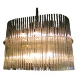 Lightolier Glass Rod Chandelier