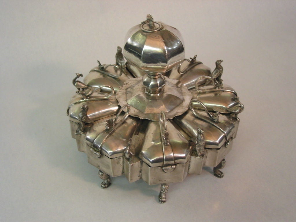 Sterling Silver Raj Period Serving Tray