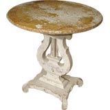 Painted Round Side Table