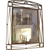 Iron Framed Mirror Vintage Iron Framed Mirror