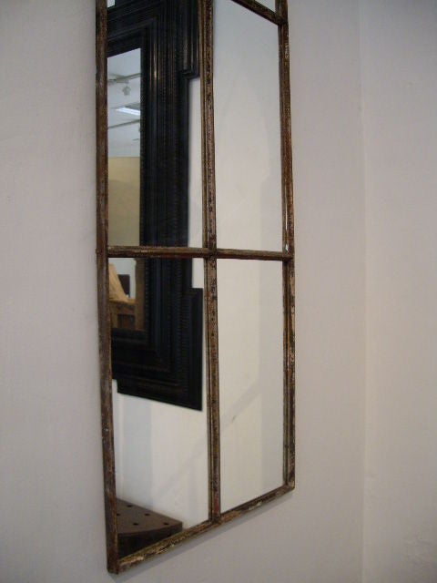Iron Gothic Style Mirror For Sale