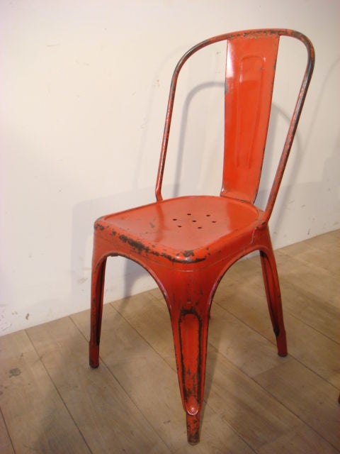 Set of 17 Red Stacking Chairs