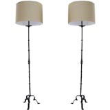 Pair of Italian Iron Floor Lamps
