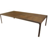 Large Riveted Iron Table