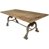 Iron & Oak Table