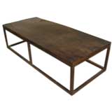 Spanish 18th Century Walnut and Iron Coffee Table