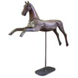 Toy Horse on a Metal Stand