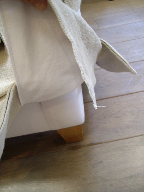 Linen Slip Covered Sofa 3