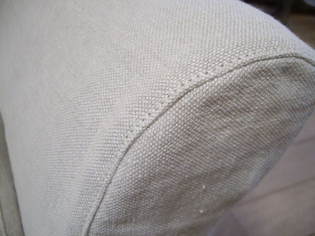 Linen Slip Covered Sofa 4