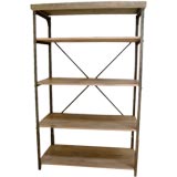 Wood and Iron Book Shelf