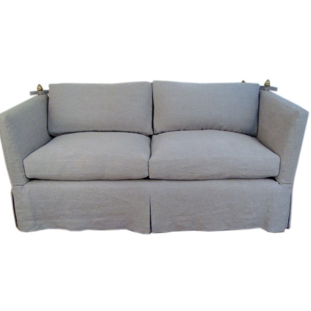Slip Covered Knole style Sofa at 1stDibs