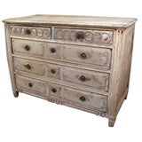 Bleached Oak 18th Century Style Commode