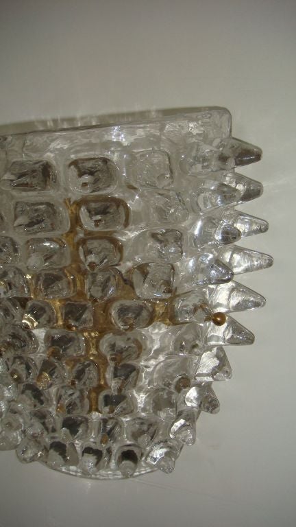 Italian Pair of Glass sconces