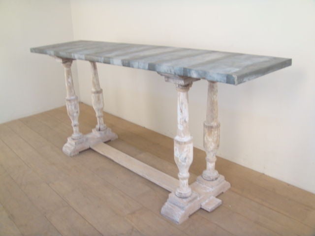 Zinc Top Console