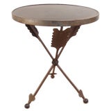 Round Iron Side Table