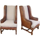 Pair of Leather Armchairs