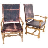 Pair of Beechwood Os Du Mouton Chairs