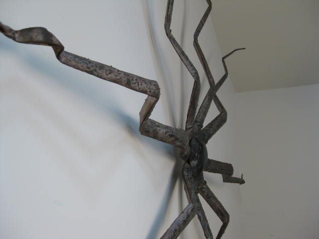 20th Century large iron octopus sculpture For Sale