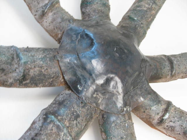 large iron octopus sculpture For Sale 4