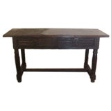 spanish walnut console table