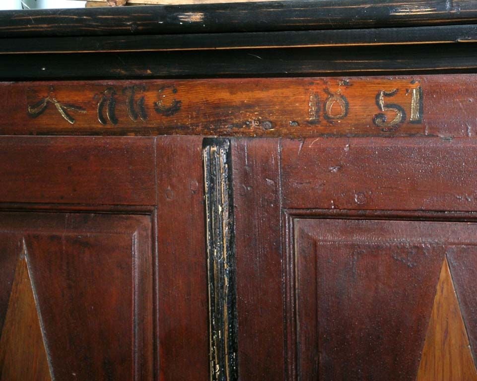 Wedding Cabinet Dated with Original Paint 2