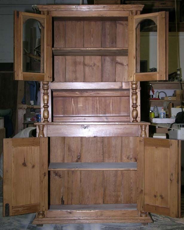 narrow hutch cabinet