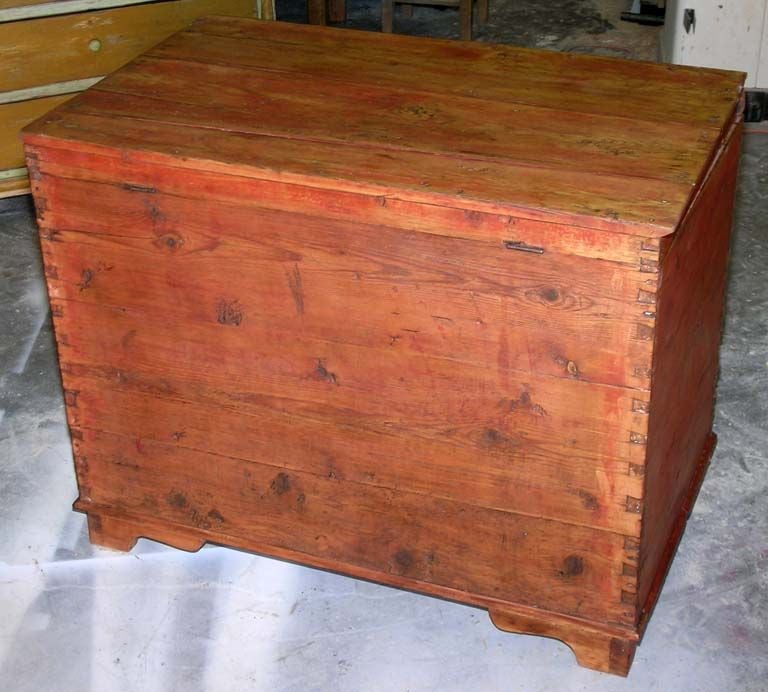 Russian Hope Chest, Blanket Box, Dowry Chest with Drawers