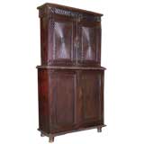 Antique British Colonial Hutch, Buffet in two Parts